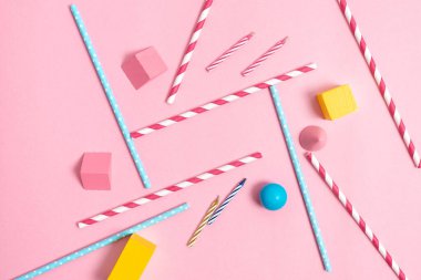 Renkli Doğum Günü Partisi Parlak Kutlama Planlama Fikirleri Tasarladı Yeni Parlak Dekorasyonlar Şekerleme Şekerleri Mumlar Kutlama Festivali Tasarım Partisine İhtiyaç Var