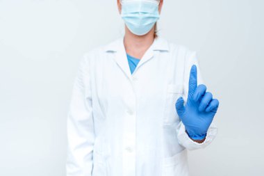 Tıbbi Fikirler Sunuluyor Yeni Bilimsel Keşif Laboratuvarı Sunumları Meslek Giyimi Koruyucu Vitesler Giyen Bilimsel Tartışmalar