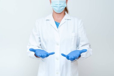 Tıbbi Fikirler Sunuluyor Yeni Bilimsel Keşif Laboratuvarı Sunumları Meslek Giyimi Koruyucu Vitesler Giyen Bilimsel Tartışmalar