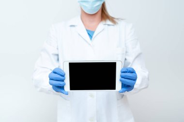 Tıbbi Teknoloji Sunumu Yeni Bilimsel Keşif Laboratuvarı Sunumları Meslek Giyimi Koruyucu Vitesler Giyen Bilim Tartışmaları