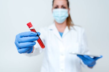 Toksik Virüs Analizi Yeni Laboratuar Deneyi Sunumları Meslek İş Giyimi Koruyucu Vitesler Giyen Bilimsel Tartışmalar