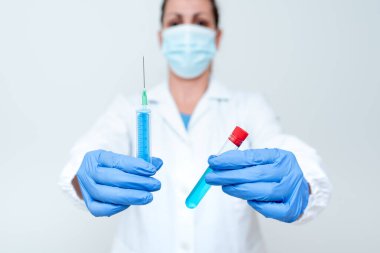 Tıbbi Aşı Hazırlama Sunumu Yeni İlaç Formülasyon Laboratuvarı Sunumu Bilim Tartışmaları İş Giysileri Koruyucu Vitesler