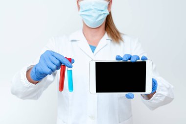 Yeni Tıp Teknolojisi Çalışması Virüs Laboratuvarı Deneyi Sunumu Bilim Tartışmaları Meslek İş Giyimi Koruyucu Vitesler Giyme