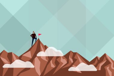 Soyut Ulaşım Hedefe Ulaşmak Çok Çalışmak Renkli Motivasyonel Tasarımlar İlerici Düşünme Renkli Görüntü Gösterme İlerleme Başarısı