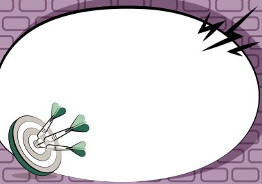 Sunucu: Hedefe Vurma Konsepti Soyut Açıklama Amaçlı Bildiri Tahtası Tasarım Bildirisi Önemli İleti Hedef Pazarları Fikri Görüntüleme