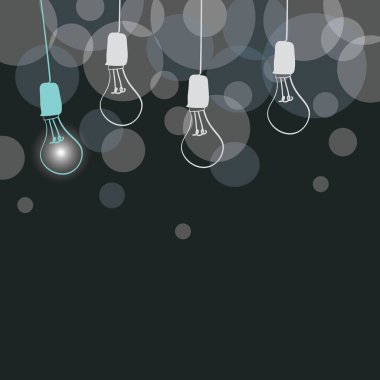 Soyut Görünüm Farklı Fikirler Işık Sunar Fikir Renkli Parlak Ampul Tasarımı Kritik Düşünce Motivasyon Görüntüsü Tasarımı