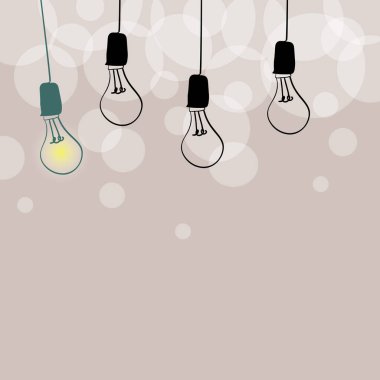 Soyut Görünüm Farklı Fikirler Işık Sunar Fikir Renkli Parlak Ampul Tasarımı Kritik Düşünce Motivasyon Görüntüsü Tasarımı