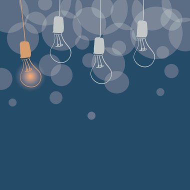 Soyut Görünüm Farklı Fikirler Işık Sunar Fikir Renkli Parlak Ampul Tasarımı Kritik Düşünce Motivasyon Görüntüsü Tasarımı