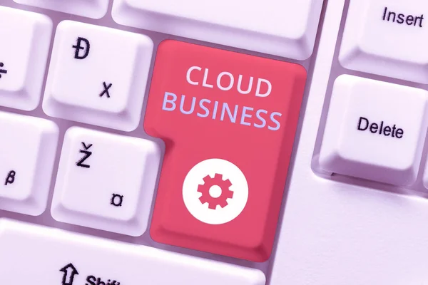 Znaki pisma ręcznego Cloud Business. Word Napisane w Internecie świadczenie usług udostępnianych użytkownikom Streszczenie Tworzenie bezpiecznego doświadczenia w Internecie, Zapobieganie rozprzestrzenianiu się wirusa cyfrowego — Zdjęcie stockowe