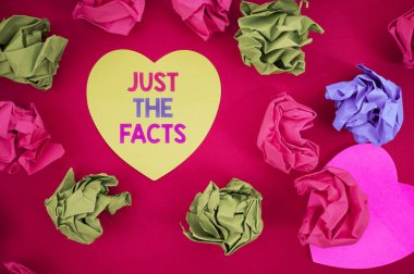 Sadece Gerçekleri sunan metin başlığı. Fotokopi alanı ile ilham verici iş teknolojisi konsepti hakkında tam detaylar hakkında doğru bilgiye sahip olmanın anlamı