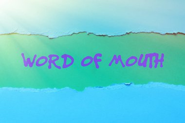 Metin başlığı Ağız Sözü 'nü sunar. Soyut Kuru Nehir, Perde Konsepti Açılıyor, Yeni Şov Başlıyor