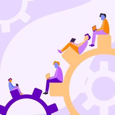 Dört takım arkadaşı dizüstü bilgisayar kullanarak Ekip İlerlemesini kullanarak Oturarak Çiziyor. Meslektaşlar Tasarımı Uzak Çalışmaları Gösteren Not Defteri Bilgisayarını kullanarak Çalışanların Üzerine Oturur.