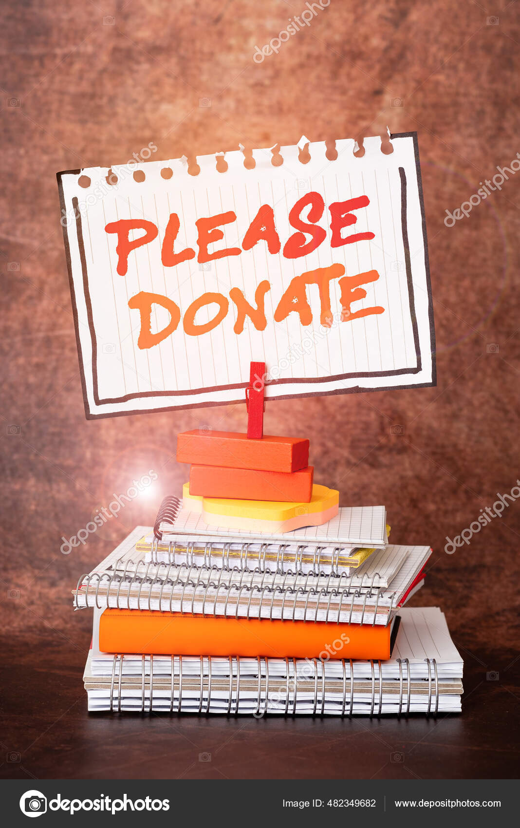 Text Sign Showing Please Donate. Business Photo Showcasing Supply