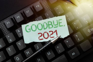 Metin başlığı: Elveda 2021. İş yaklaşımı Yılbaşı Gecesi Milestone Geçen ay Çevrimiçi Günlükler Yaratan, Yeni Yazılar Yazan, Yeni Manşetler Yapan Geçiş Geçişi