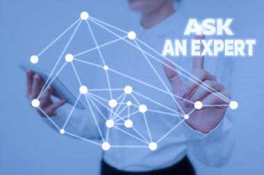 Bir Uzmana Sor ilhamını gösteren metin. İş genel değerlendirmesi doğrulaması okuduğu üzere Bayan Tutma Tableti 'nin Sanal Düğmeye Basma ve Geleceği Gösterme Teknikleri Kılavuzunu anlıyor ve onaylıyor.