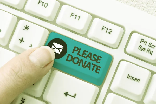 입버릇은 다음 과같다. Business idea Supply Furnish Hand out Contribute Grant Aid to Charity Typing Certification Document Concept, Retyping Old Data Files — 스톡 사진