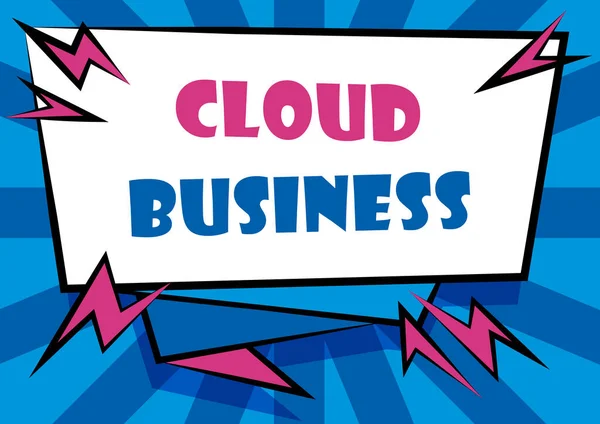 Znaki pisma ręcznego Cloud Business. Internetowa dostawa usług udostępnianych użytkownikom Abstract Displaying Pilgent Message, New Announcement Information — Zdjęcie stockowe