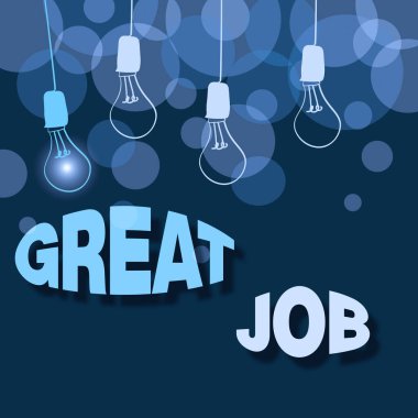 El yazısı harika bir iş. Birini çok iyi yaptığı bir şey için övmek için kullanılan kelime. Farklı Fikirler Göstererek, Işıklar Fikir Sunar.