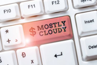 Çoğunlukla Bulutlu yazan tabela. İş konsepti Gölgeli Bulutlu Bulutlu Bulutlu Bulutlar Görüntü Soyut Programcısı Antivirüs Kodları Yazıyor, Hata Ayıklama Kodları Yeniden Yazılıyor