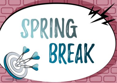 Kavramsal Bahar Tatili. İlkbahar aylarında okullarda ve üniversitelerde 