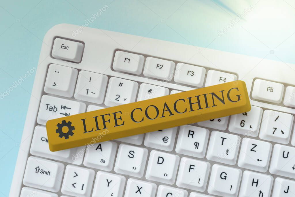 Writing displaying text Life Coaching. Business showcase Improve Lives by Challenges Encourages us in our Careers Abstract Fixing Internet Problem, Maintaining Online Connection
