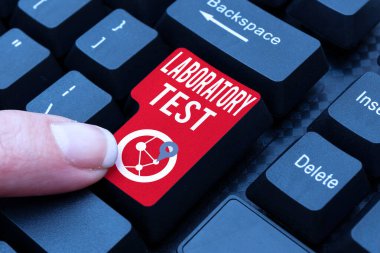 Metin Laboratuvarı Testi gösteriliyor. Soyut Daktilo Lisansı Anlaşması, Çevrimiçi Referans Defteri Oluşturma, test edilen maddelerden tıbbi teşhis saptaması