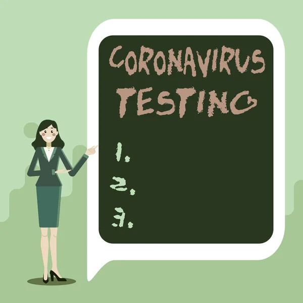 Inspiration visar tecken på Coronavirus Test. Affärsöversikt Insamling av prover från en livskraftig patient för att identifiera SARSCoV2 Visa viktig information, presentation av nya idéer — Stockfoto