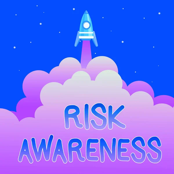 Writing displaying text Risk Awareness. Internet Concept recognizing factors that may cause a lifethreatening effect Abstract Reaching Top Level, Rocket Science Presentation Designs