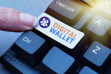 El yazısı Dijital Cüzdan. Çevrimiçi Kayıt Formlarını dolduran, İnternet Veri Toplayan ve Düzenleyen çevrimiçi bir işleme izin veren bir finans hesabı kavramı