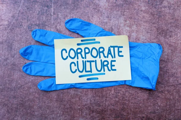 Text showing inspiration Corporate Culture. Business concept beliefs and attitudes that characterize a company Writing Prescription Medicine Laboratory Testing And Analyzing Infections