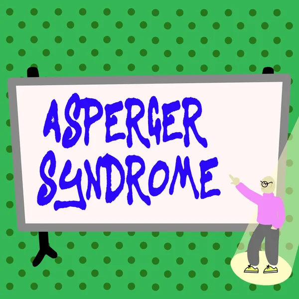 Writing displaying text Asperger Syndrome. Concept meaning characterized as a distinct autism spectrum disorder Colorful Design Displaying Message, Abstract Discussing Important News