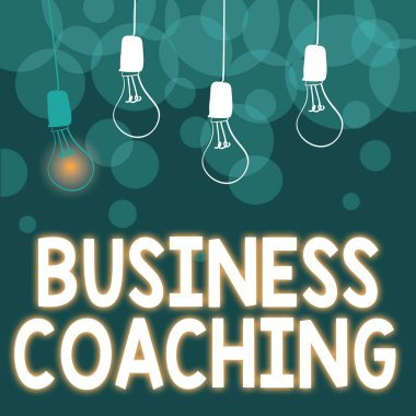 El yazısı, işletme koçluğu. Farklı Fikirleri Gösteren Bireysel Soyut Fikirlere Destek ve ara sıra Tavsiye Verme Anlamı, Işık Entelektüel Konsepti Sunar