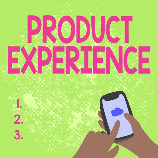 Text showing inspiration Product Experience. Concept meaning overall value of a product or service to customers Abstract Spreading Message Online, Global Connectivity Concepts — Stockfoto