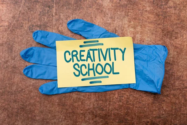 Inspiration showing sign Creativity School. Word for students are able to use imagination and critical thinking Writing Prescription Medicine Laboratory Testing And Analyzing Infections — Fotografia de Stock