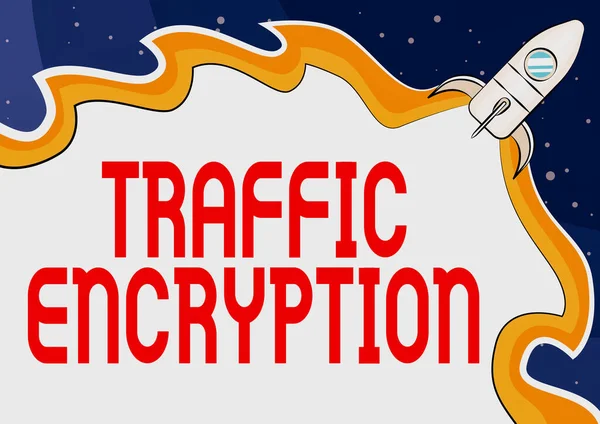 Handwriting text Traffic Encryption. Business approach method of securing the transmission of information Typing Computer Programming Codes, Creating New Digital Applications — Stockfoto