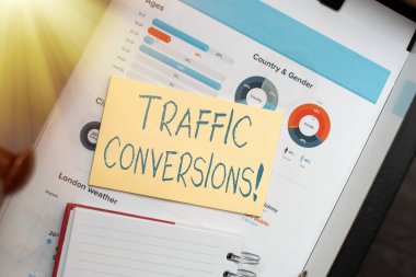 Handwriting text Traffic Conversions. Internet Concept visitor who has been converted into a client or customer Thinking New Bright Ideas Renewing Creativity And Inspiration