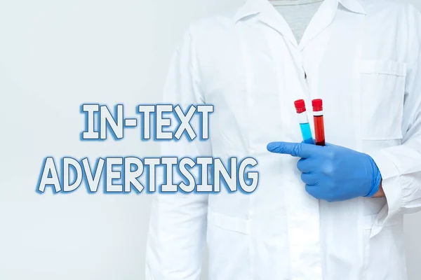 Концептуальне відображення в текстовій рекламі. Реклама бізнес-концепції в Інтернеті, яка містить слово "Хімік", що представляє інфекційне лікування, Доктор, що відображає вірусну вакцину — стокове фото