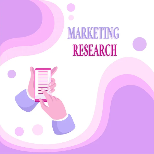 Writing displaying text Marketing Research. Business idea process of determining the viability of a new service Abstract Spreading Message Online, Global Connectivity Concepts — Photo