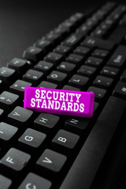 El yazısı tabelası Güvenlik Standartları. Güvenlik fonksiyonlarının kapsamı ve gerekli özellikler üzerine yazılan sözcük Yeni Programlama Kodlarını Girmek, Duygusal Kısa Hikayeler Yazmak