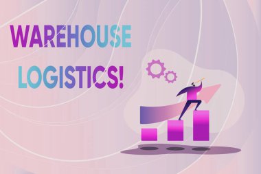 İlham, Depo Lojistiği 'ne işaret ediyor. İşletme Renkli Görüntü İlerleme, Soyut Yönlendirme ve İlerleme Görünümü 'nde hem fiziksel malların hem de bilgilerin İnternet Konsepti akışı