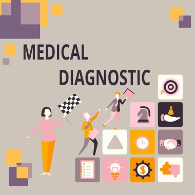 Kavramsal başlık Tıbbi Teşhis. Hastalıkların ya da diğer tıbbi durumların iş konsepti. Hayalgücü Yazılı Hikayelere dönüştürülüyor, Yeni Hesap Kaydediliyor