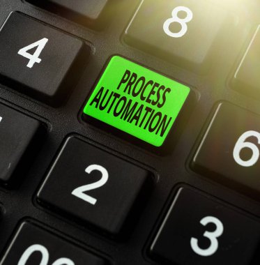 Handwriting text Process Automation. Business concept the use of digital technology to perform a process Creating New Word Processing Program, Fixing Complicated Programming Codes