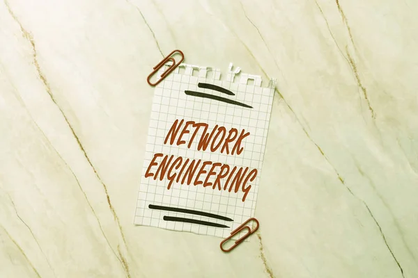 Inspiration showing sign Network Engineering. Business concept professional who has the skills to oversee the net New Ideas Fresh Concept Creative Communications Productive Mindset — Stock Photo, Image