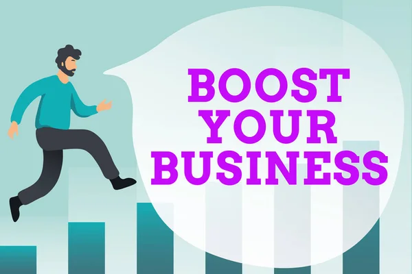 Tekst bijschrift presenteren Boost Your Business. Concept betekent Geschikt voor web Landing pagina, webpagina ontwerp om de winst te verhogen Debugging Programmering Codes, Running And Testing New Computer Program — Stockfoto