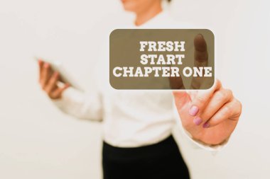 Taze Başlangıç Bölüm 1 'i gösteren bir imza. Durumunuzdaki değişiklikler üzerine yazılmış yeni kariyer ve fırsatlar Yeni Teknoloji Fikirlerini sunar Teknolojik Gelişmeyi Tartışır