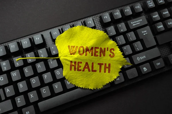 Conceptual caption Women S Health. Internet Concept Women s is physical health consequence avoiding illness Editing And Retyping Report Spelling Errors, Typing Online Shop Inventory