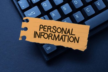 Kişisel Bilgileri Kavramsal Gösterme. İş genel görünümü, çevrimiçi arkadaşlarla bağlantı kuran, internette tanıdıklar edinen, tanımlanabilir bir kişi hakkında bilgi kaydetti.