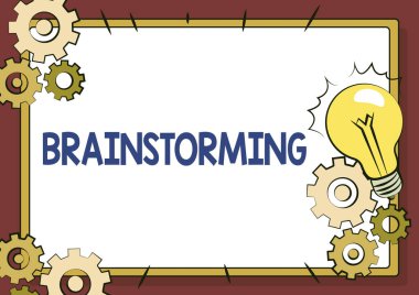 Kavramsal manşet Beyin Fırtınası. Eski Dosya Sistemi 'nin Tamir edilmesi, Çevrimiçi Dosyaların Korunması, Bozuk Anahtarların Kaldırılması gibi sorunlara yol açan iş konsepti grubu tartışmaları