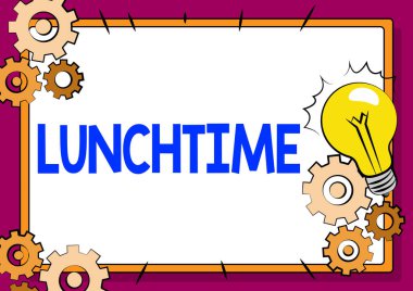 Kavramsal görüntü öğle yemeği zamanı. Öğlen ya da günün ortasında yiyeceğin yendiği Eski Dosya Sistemi 'ni onarmak, Çevrimiçi Dosyaları Korumak, Kırık Anahtarları Kaldırmak