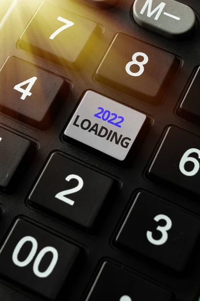 Tekstbijschrift presenteren 2020 Loading. Business idee Adverteren het komende jaar Voorspelling van het toekomstige evenement Fixin G Coding String Arrangement, Typing Program Glitch Fix Codes — Stockfoto